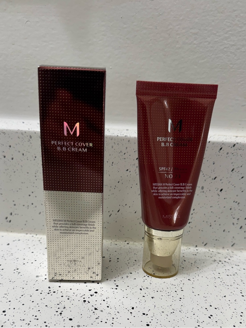 NIB MISSHA M Perfect Cover B.B Cream, No.23, Natural Beige